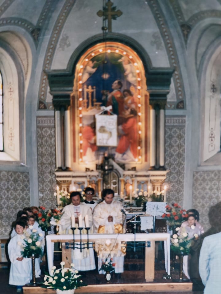 Pohľad na oltár sv. Martina 90te roky?